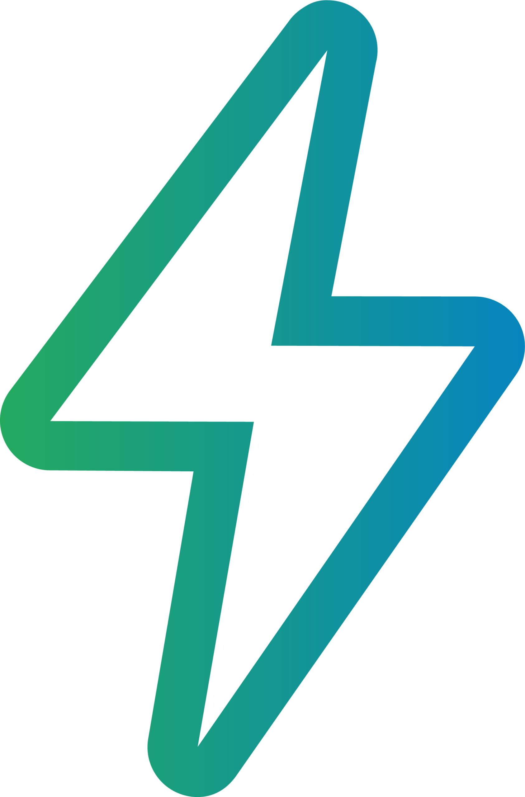 Icona gradiente fulmine