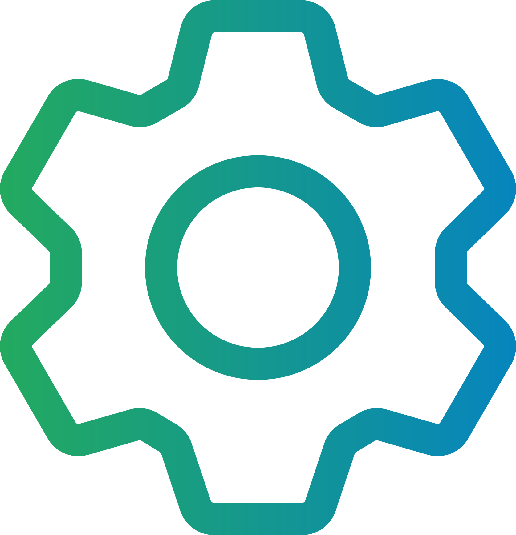 Icona gradiente ingranaggio